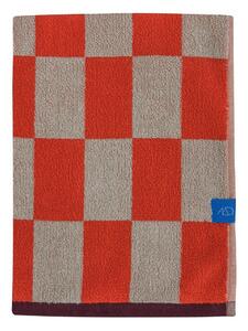 Оранжева/бежова хавлиена кърпа от органичен памук от тери 70x133 cm Retro – Mette Ditmer Denmark
