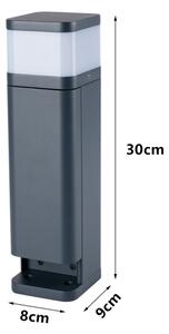 Brilagi -Външна лампа с 2 SCHUKO контакта PILLAR 1xG9/11W/230V IP44 антрацит