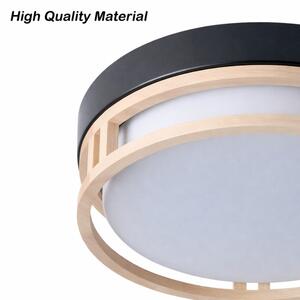 Brilagi - Плафон ORINO, 2xE27/40W/230V, Ø 27 см, черен/дъб