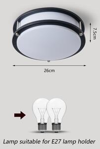 Brilagi - Плафон ELARO 2xE27/40W/230V Ø 26 cm черен