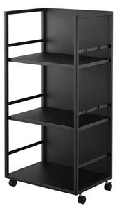 Черен метален подвижен стелаж 42x84,5x32 cm Tower – YAMAZAKI