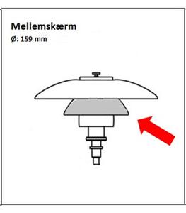 Louis Poulsen - PH 3/2 Table/Стенни/Висяща Лампа Стъкло Среден Абажур Louis Poulsen