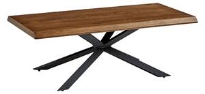 Кафява масичка за кафе с дъбов плот 68x130 cm Arno – Unique Furniture