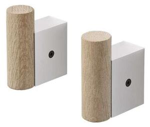 Muuto - Attach Coat Hook Set of 2 Дъб/Алуминий Muuto