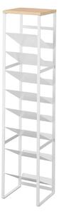 Бял метален стелаж за вино брой бутилки 16 20x88,5x19 cm Tower – YAMAZAKI