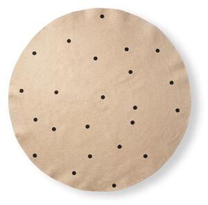 Ferm Living - Джута Килим Large Black Dots Ferm Living