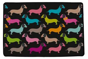 Изтривалка 45x75 cm Dachshunds in Colours – Butter Kings