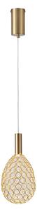 LED Пендел LED/6,3W/230V 3000K златист Ø 14 см