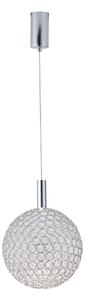LED Пендел LED/6,3W/230V 3000K лъскав хром Ø 25 см