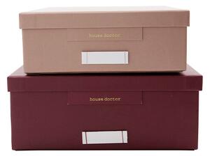 House Doctor - Keep Storage 2pcs. Bordeaux/Rosa House Doctor