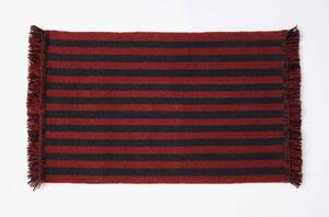 HAY - Stripes and Stripes Wool Rug 95x52 Cherry HAY