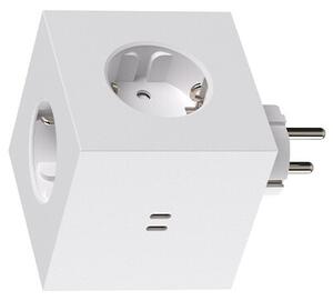 Avolt Stikdåser - Square 2 Socket Extender w/30W Dual USB-C ML Edition Опал Бяло Avolt