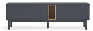 Тъмно сива телевизионна масичка 180x56 cm Corvo - Teulat