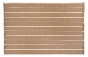 Ferm LIVING - Calm Kelim Rug 140x200 Dark Sand/Off-white ferm LIVING