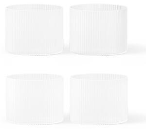 Ferm Living - Ripple Low Glasses Set of 4 Frosted Ferm Living