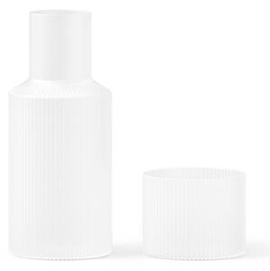 Ferm Living - Ripple Small Carafe Set Frosted Ferm Living