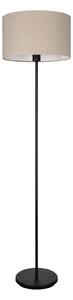 EGLO Подова лампа Feniglia с естествен ленен абажур, Бежов, Дневна/трапезария, Плат / текстил