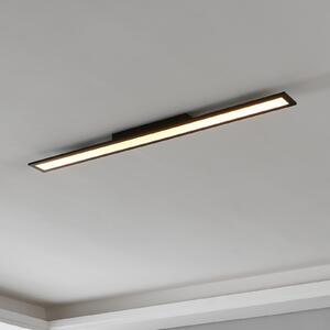 EGLO connect Salobrena-Z LED лампа за таван, 120x10cm, черна, Затъмняване, Черен, Дневна/трапезария, Метал, Модерен
