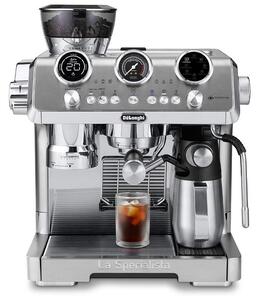 Еспресо машина DeLonghi EC9885.M La Specialista Maestro, 1450W, 19 bar, 2.5 л, 5 темп, 15 нива на смилане, Thermoblock, My LatteArt, LatteCrema, Сребрист