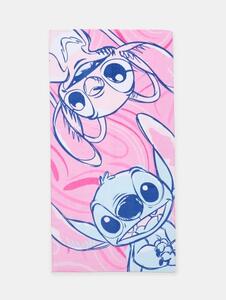 Sinsay - Хавлиена кърпа Lilo & Stitch - пастелнорозово