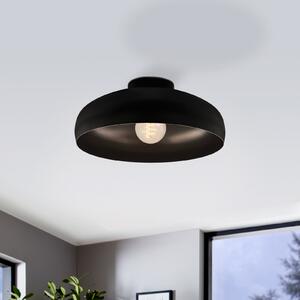EGLO Осветително тяло за таван Mogano, Ø 40 cm, черно, стомана, Затъмняване, Черен, Дневна/трапезария, Метал, Модерен