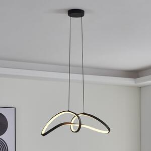 EGLO connect LED висящо осветление Calarossa-Z, черно, алуминий, Затъмняване, Черен, Дневна/трапезария, Алуминий, Модерен