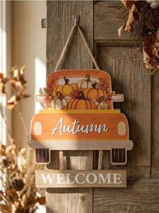 Sinsay - Стенна декорация – кола с надпис „Autumn Welcome“ - многоцветен