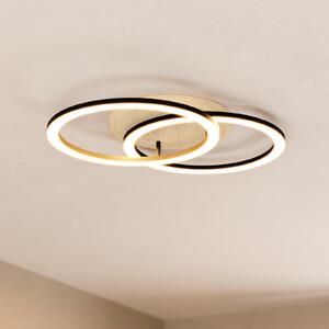 EGLO connect Smart LED таванна лампа Lomaltas-Z, 58 см, 4400lm, Затъмняване, Черен, Дневна/трапезария, Метал, Модерен
