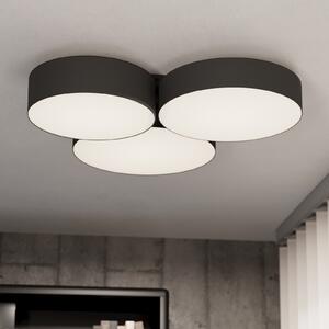 EGLO connect Smart LED таванна лампа Barbano-Z, черна, Затъмняване, Черен, Дневна/трапезария, Метал, Модерен