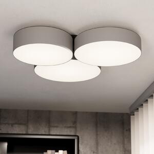 EGLO connect Smart LED таванна лампа Barbano-Z, сива, Затъмняване, Сив, Дневна/трапезария, Метал, Модерен