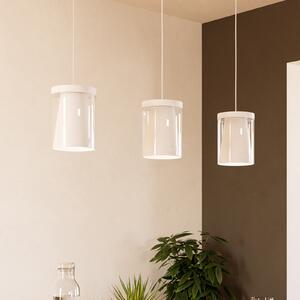 EGLO connect Smart LED висяща лампа Chiusello-Z, бяла, метал, Затъмняване, Бял, Дневна/трапезария, Стъкло, Модерен