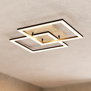 EGLO connect Smart LED таванна лампа Lomaltas-Z, 77 см, 4400lm, Затъмняване, Черен, Дневна/трапезария, Метал, Модерен