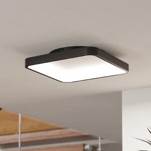 EGLO connect Smart LED таванна лампа Loretello-Z, ъглова, черна, Затъмняване, Черен, Дневна/трапезария, Метал, Модерен