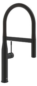 Grohe Essence Професионален кухненски смесител с гъвкав шлаух, phantom black