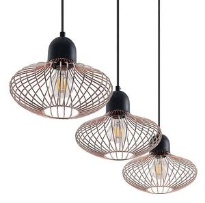 Lindby - Justinos 3 Pendant Black/Copper Lindby