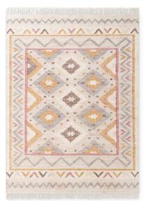 Кремав ръчно изработен ютен килим 120x170 cm Roya Imani – Elle Decoration