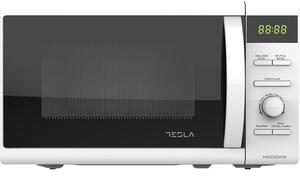 Микровълнова фурна Tesla MW2060MW, 20 литра, 700W, Дигитален дисплей, Размразяване, Грил, Бял