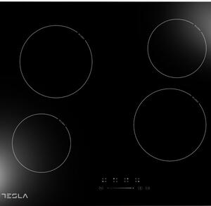 Плот за вграждане Tesla HV6400TB, 6000W, 4 зони, Тоuch Screen, 9 степени на мощност, Черен