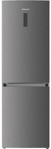 Хладилник с фризер Finlux FBN290DXX, 238 kWh/г, 201+89 l, Клас E, Аларма за отворена врата, LED осветление в хладилната част, No Frost охлаждаща система, Инокс