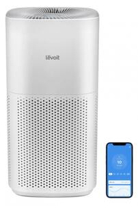 Пречиствател за въздух Levoit Core 600S, 147 м2, 49W, True HEPA H13, Лазерен сензор за качество на въздуха, Тих, Управление чрез приложение, Гласови командим, Сън, Бял