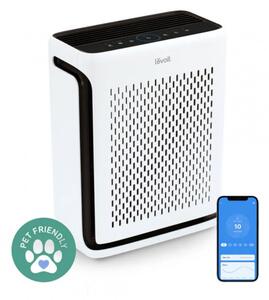 Пречиствател за въздух Levoit Vital 100S, 52 м2, Smart функции, Wi-Fi, Съвместим с Google Assistant и Amazon Alexa, Тиха работа, Таймер, Безвреден за животни, Бял