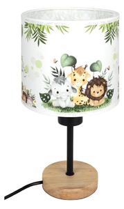 Brilagi - Настолна лампа BOBO WOOD 1xE27/25W/230V дъб/черен/бял/зелен/джунгла