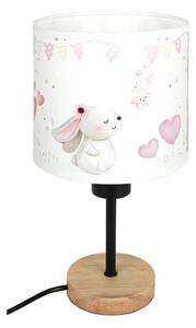 Brilagi - Настолна лампа BOBO WOOD 1xE27/25W/230V дъб/черен/кремав/зайчета
