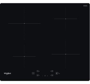 Керамичен плот за вграждане Whirlpool WS Q2160 NE, 7200W, 4 6th Sense зони, 9 степени, Таймер, Индукционен, Черен