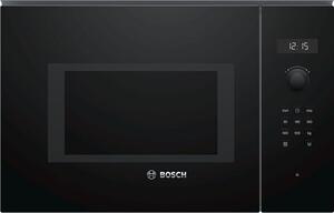 Микровълнова фурна за вграждане Bosch BFL554MB0, 25 л, 1450 W, 7 програми, LED дисплей, Запаметяване, Черен