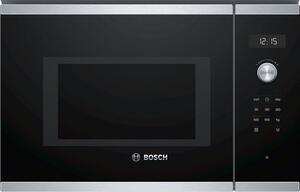 Микровълнова фурна за вграждане Bosch BFL554MS0,1450 W, 5 степени, 7 програми, 25 л, LED дисплей, Запаметяване, Черен