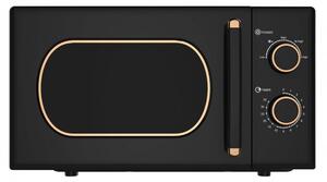 Микровълнова фурна Oliver Voltz OV51443E, 700W, 20 л, 5 степени, Таймер, Размразяване, Черен