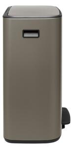 Кош за боклук Brabantia Bo Pedal 1003184, 60 л, Леко затваряне, Противоплъзгаща основа, Сив