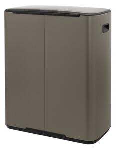Кош за боклук Brabantia Bo Pedal 1003184, 60 л, Леко затваряне, Противоплъзгаща основа, Сив