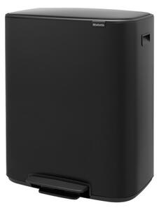 Кош за боклук Brabantia Bo Pedal 1003191, 2x30 л, Плавно затваряне, Противоплъзгаща основа, Черен